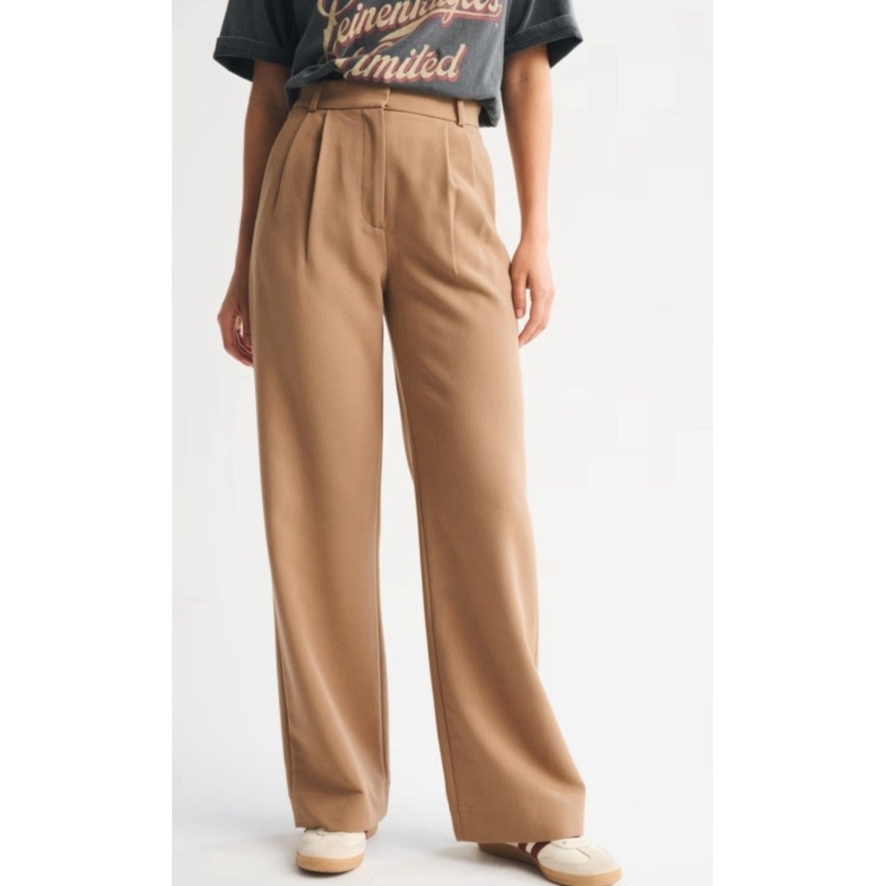 Abercrombie & Fitch Tan Wide Leg Pants